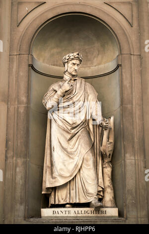 Piazzale degli Uffizi, Florenz, Italien, Europa Stockfoto