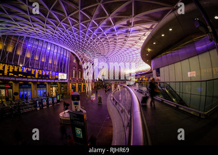 Der Bahnhof Kings Cross, London, England Stockfoto