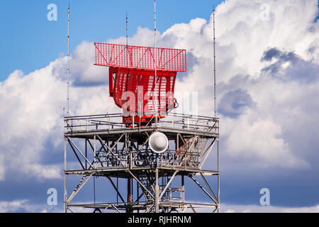 Air traffic control Radar in South San Francisco Bay, Sunnyvale, Kalifornien Stockfoto
