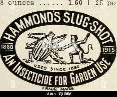 . Beckert Samen & Amp; Lampe Firma: 1927. Baumschulen (Gartenbau) Pennsylvania Pittsburgh Kataloge; Baumschulen Pennsylvania Pittsburgh Kataloge; Blumen Samen Pennsylvania Pittsburgh Kataloge, Leuchtmittel (Pflanzen) Pennsylvania Pittsburgh Kataloge; Gartenarbeit Pennsylvania Pittsburgh Ausrüstungen und Zubehör Kataloge. Zucker, Mais gepflanzt, Jan. 10, 1924. Fotografiert Jan. 28, 1924. Die Zeilen 1 und 2 keine Behandlung; 47 % der Keimung. Zeilen 3-6 Semesan behandelt; 80% der Keimung. Semesan ist in Paketen wie folgt ausgeliefert: 2 Unzen $ 0,60 ich 1 Pfund $ 2,75 4 Unzen 1,00 5 Pfund.... 13,00 Unzen 1,60 ich 25 Pfund.... Stockfoto