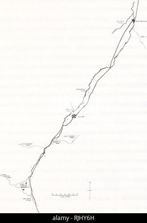 . Beaverhead River und Clark Canyon Reservoir Fischereierzeugnisse Studie. Fische---- Montana Beaverhead River; Fische -- Montana Clark Canyon Reservoir; Fischerei - Montana Beaverhead River; Fischerei - Montana Clark Canyon Reservoir. 27. Abbildung 4. Karte der Beaverhead River zeigt die ungefähre Lage des 9 Studienabschnitte. Bitte beachten Sie, dass diese Bilder sind von der gescannten Seite Bilder, die digital für die Lesbarkeit verbessert haben mögen - Färbung und Aussehen dieser Abbildungen können nicht perfekt dem Original ähneln. extrahiert. Nelson, Fredrick A; Montana. Fischerei Abteilung; United Stockfoto