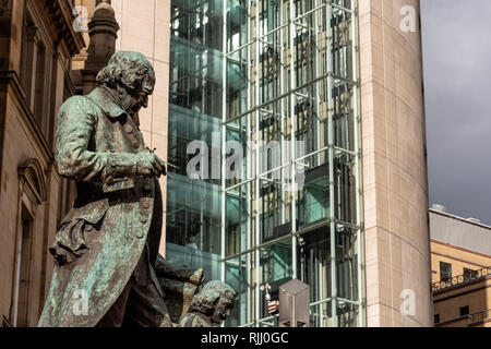 James Watt Statue Leeds Yorkshire England Stockfoto