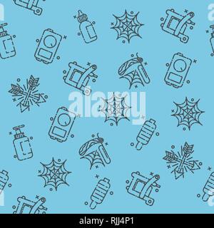 Tattoo Symbole gesetzt. Vector Illustration EPS 10. Stock Vektor