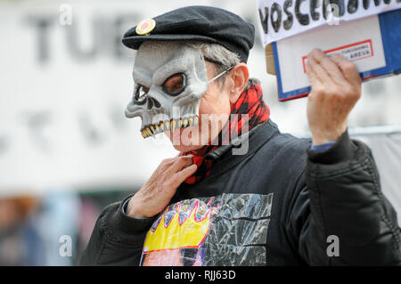 Anti-AKW-Aktivisten Hommage an Fukushima Opfer, Paris, Frankreich Stockfoto