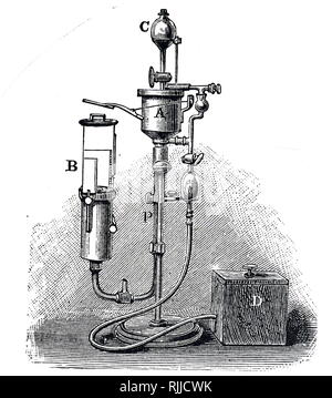 Eine Gravur, William Harcourt's Standard Licht, mit Pentan. Sir William George Granville Venables Vernon Harcourt (1827-1904) ein britischer Jurist, Journalist und liberaler Staatsmann. Vom 19. Jahrhundert Stockfoto