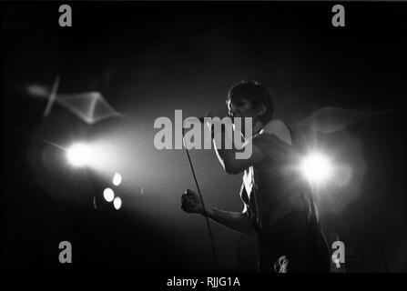 Jacques Higelin in Konzert in Lyon, 1977 Stockfoto