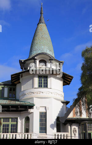 Chile, Valparaiso, Baburizza Palast, das Museum der Feinen Künste, Stockfoto