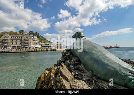 Looe, Stadt am Meer im Südosten von Cornwall, Großbritannien Stockfoto