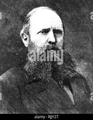 Portrait von Othniel Charles Marsh (1831-1899); zu der Zeit war er Präsident der Nationalen Akademie der Wissenschaften. Von Scientific American, New York, 1886 Stockfoto