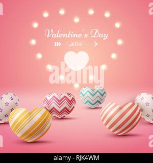 Liebe und Herz realistische Symbol. Stock Vektor