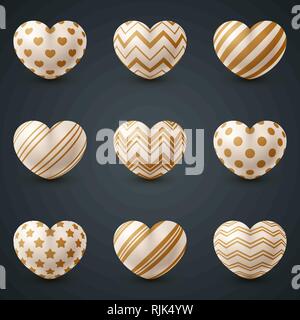 Liebe und Herz realistische Symbol. Stock Vektor