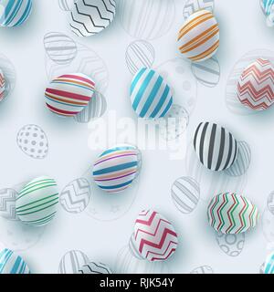Frohe Ostern - Nahtlose ei Muster Stock Vektor