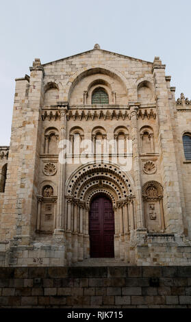 Portada del Obispo Catedral de Zamora Stockfoto