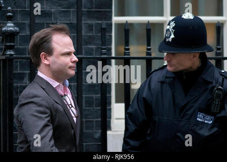 Craig Oliver Blätter 10 Downing Street in London am 9. Jan 2013. Stockfoto