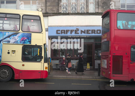 Brighton, England am Februar 06, 2019. Leben Szene. Stockfoto