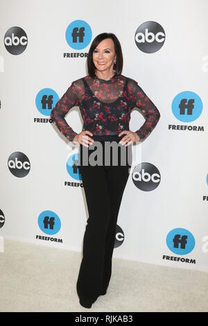 Februar 5, 2019-Pasadena, CA, USA - LOS ANGELES - FEB 5: Marcia Cross am Disney ABC Fernsehen Winter Presse Tour Photo Call im Langham Huntington Hotel am 5. Februar 2019 in Pasadena, CA (Credit Bild: © Kay Blake/ZUMA Draht) Stockfoto