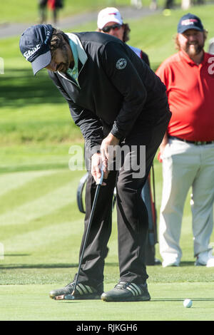 Monterey, USA. 06 Feb, 2019. PEBBLE BEACH, Kalifornien - Februar 06: Ray Romano wird während der 3M Celebrity Challenge bei AT&T Pebble Beach - morgens gesehen am Februar 06, 2019 in Pebble Beach, Kalifornien. Foto: Chris Tuite/imageSPACE Credit: Imagespace/Alamy leben Nachrichten Stockfoto