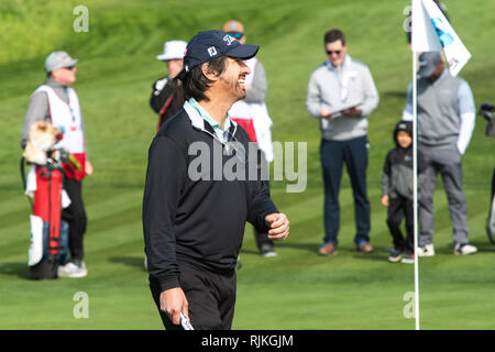 Monterey, USA. 06 Feb, 2019. PEBBLE BEACH, Kalifornien - Februar 06: Ray Romano wird während der 3M Celebrity Challenge bei AT&T Pebble Beach - morgens gesehen am Februar 06, 2019 in Pebble Beach, Kalifornien. Foto: Chris Tuite/imageSPACE Credit: Imagespace/Alamy leben Nachrichten Stockfoto