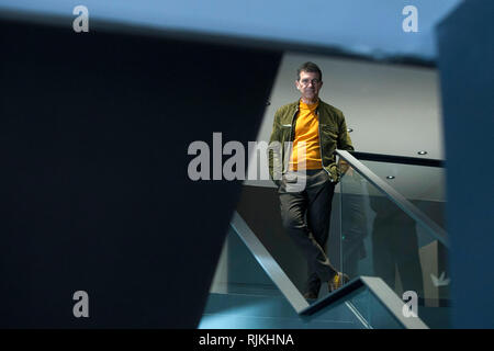 Madrid, Spanien. 06 Feb, 2019. Antonio Banderas auf einer Pressekonferenz des Teatro del Soho Caixabank auf des Musicals "A Chorus Line". Madrid, 06.02.2018 | Verwendung der weltweiten Kredit: dpa/Alamy leben Nachrichten Stockfoto