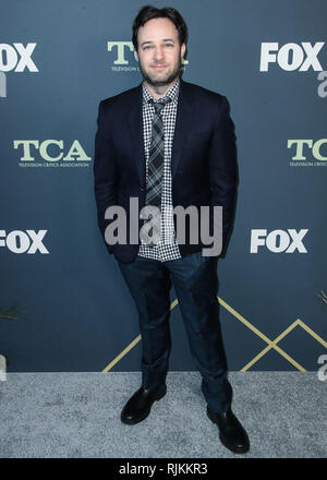 Pasadena, USA. 06 Feb, 2019. PASADENA, Los Angeles, CA, USA - Februar 06: Schauspieler Danny Strong im Fox Winter TCA 2019 All-Star-Party im Bild Haus am 6. Februar 2019 in Pasadena statt ankommt, Los Angeles, Kalifornien, Vereinigte Staaten. (Foto von Xavier Collin/Image Press Agency) Quelle: Bild Presse Agentur/Alamy leben Nachrichten Stockfoto