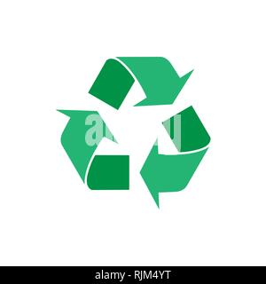 Papierkorb Vektor icon. Stil ist flach Symbol, abgerundeten Ecken, weißen Hintergrund. Vector Illustration, flache Bauform. Stock Vektor