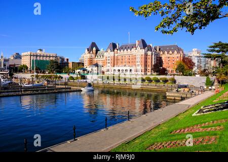 Einen wunderschönen Blick auf den Hafen von Victoria, Vancouver Island, BC, Kanada Stockfoto