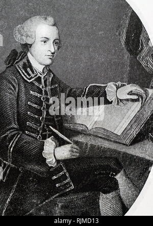 Abbildung: John Hancock (1737-1793), amerikanischer Staatsmann. Erklärung der Unabhängigkeit Stockfoto