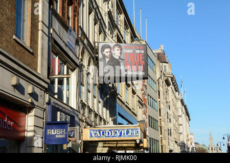 Sam Shepard True West im Varieté Theater auf der Faser in Westminster, London, UK Stockfoto