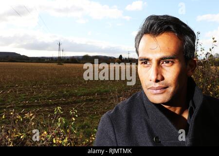 Seb Choudhury, BBC TV-Moderatorin und Journalistin, Inside Out West Programm. Stockfoto