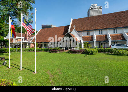 Externe Ansicht der St. Mary Cathedral in Kuala Lumpur, Malaysia Stockfoto