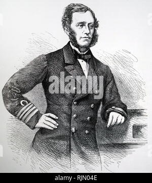 Portrait von Admiral Sir Francis Leopold McClintock ; (8. Juli 1819 - 17. November 1907) Irish Explorer in der britischen Royal Navy, der für seine Entdeckungen in der kanadischen Arktis Archipel bekannt ist. Stockfoto