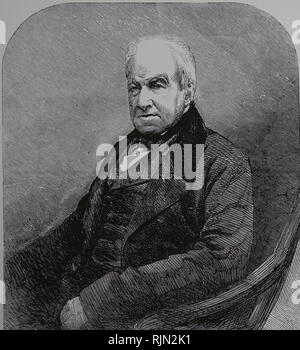 Abbildung: Robert Brown (1773-1858), schottischer Botaniker und paleobotanist; wer wichtige Beiträge zur Botanik, vor allem durch seine bahnbrechenden Einsatz des Mikroskops. 1858 Stockfoto