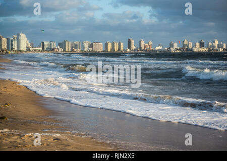 Strand Punta del Este in Uruguay, Atlantikküste Stockfoto