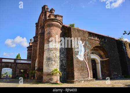 Das UNESCO-Welterbe Santa Maria Kirche, Ilocos Sur, Philippinen Stockfoto