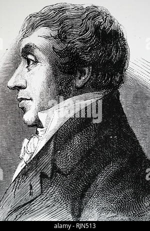 Abbildung: Jean-Marie - Joseph Coutelle (1748 - 1835); französischer Ingenieur, Wissenschaftler und Pionier der Ballonfahrten. Stockfoto