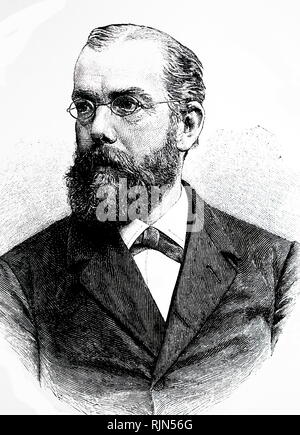 Abbildung: Robert Koch (1843-1910), deutscher Arzt und Mikrobiologe. Als der Begründer der modernen Bakteriologie, identifizierte er die spezifischen Erreger der Tuberkulose, Cholera, und Anthrax und gab experimentelle Unterstützung für das Konzept der ansteckenden Krankheit Stockfoto