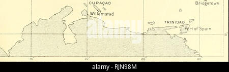 . Die Bahama Inseln. Wissenschaftliche Expeditionen. San Juan Puerto Rico Charlotte Amalie=; Ich. ST. THOMAS St. Kitts Basseterre GUADELOUPE Basse Terre Roseau^ St. Pierre^^ maf tinique" BARBADOS Bfid^ etown. Bitte beachten Sie, dass diese Bilder sind von der gescannten Seite Bilder, die digital für die Lesbarkeit verbessert haben mögen - Färbung und Aussehen dieser Abbildungen können nicht perfekt dem Original ähneln. extrahiert. Shattuck, George Burbank, 1869-1934, [aus dem alten Katalog] Ed. New York, London, Macmillan Company Stockfoto