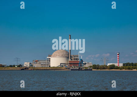 Atomkraftwerk in Stade an der Elbe Stockfoto