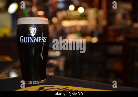 GUINNESS pint Pub Stockfoto