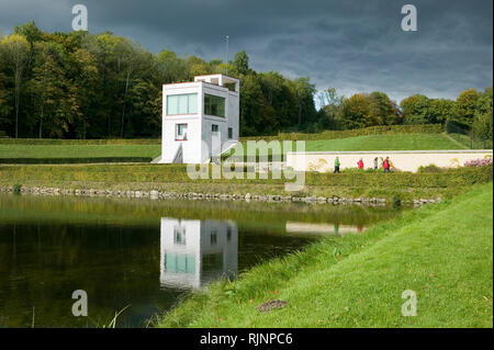 Hercules Teich mit der Globe House, Schloss Gottorf, Schlosspark, Schleswig, Schleswig-Holstein, Deutschland, Europa Stockfoto