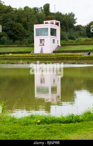 Hercules Teich mit der Globe House, Schloss Gottorf, Schlosspark, Schleswig, Schleswig-Holstein, Deutschland, Europa Stockfoto