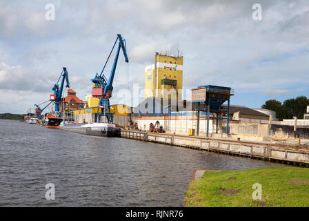 Rendsburg Port, Nord-Ostsee-Kanal, Rendsburg, Schleswig-Holstein, Deutschland Stockfoto