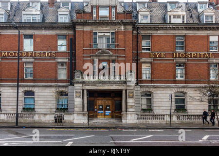 Moorfilds Eye Hospital in Shoreditch London Stockfoto