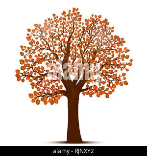 Herbst Baum Vektor Stock Vektor