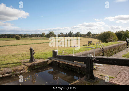 Die Montgomery Canal in der Nähe von Lower Frankton Ellesmere Shropshire England Stockfoto