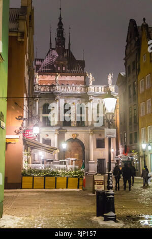 Złota Brama, Golden Gate, 1614, von Abraham van den Verstopf t, Długi Targ, Langer Markt, Danzig, Polen Stockfoto