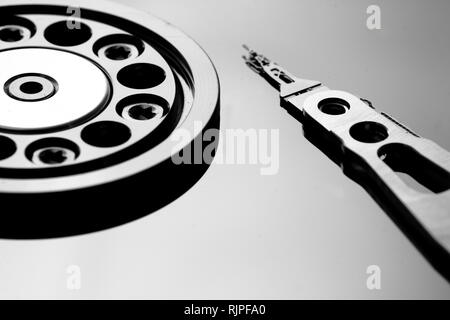 Öffnen Sie die Festplatte Stockfoto