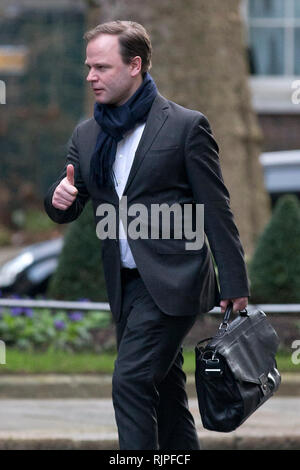 Craig Oliver in der Downing Street in London am 4. Feb 2014. Stockfoto