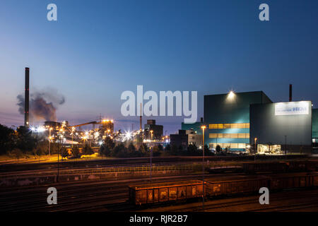 Eisenhütten, HKM Hüttenwerke Krupp Mannesmann Stockfoto