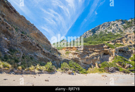 Playa de Coll Baix, Alcudia, Mallorca, Spanien Stockfoto